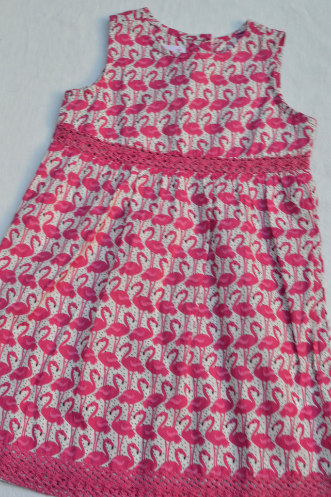 Pink & White Flamingo Dress