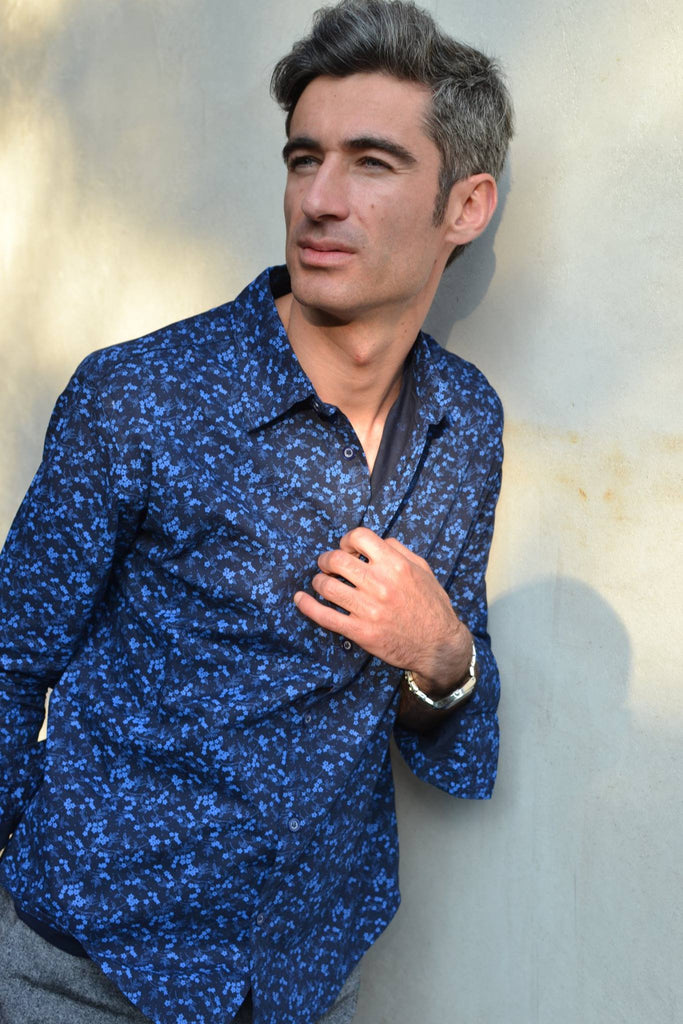 Electric Blue Long Sleeve Shirt