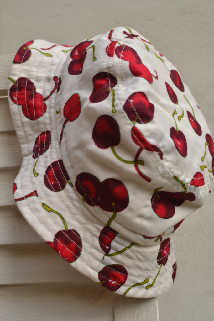 Red Cherry Cotton Sun Hat