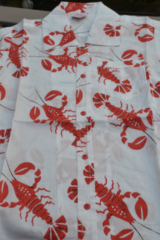 Roosters on cotton short sleeve