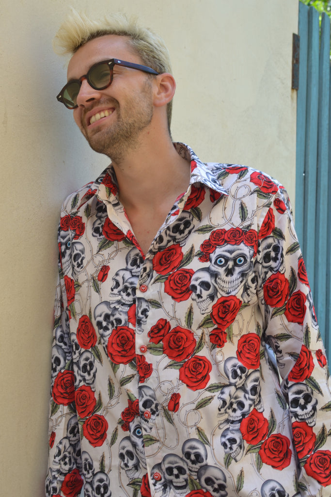 Cream day of the dead shirt