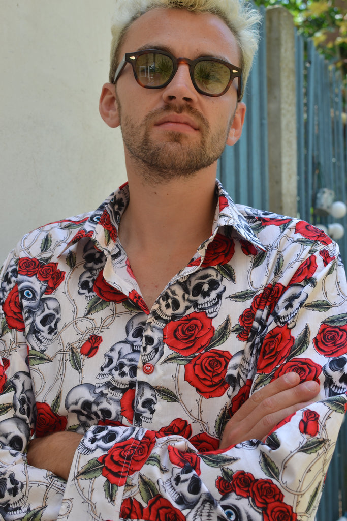 Cream day of the dead shirt