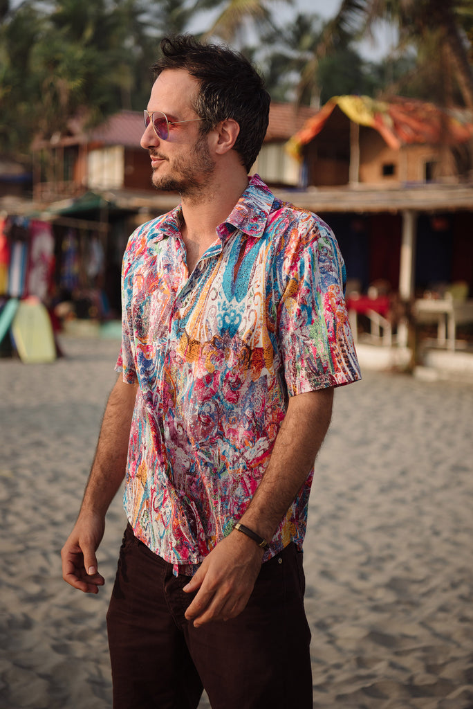 Festival party Shirt short sleeves