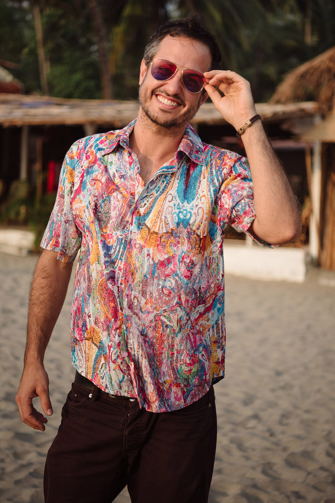 Festival party Shirt short sleeves