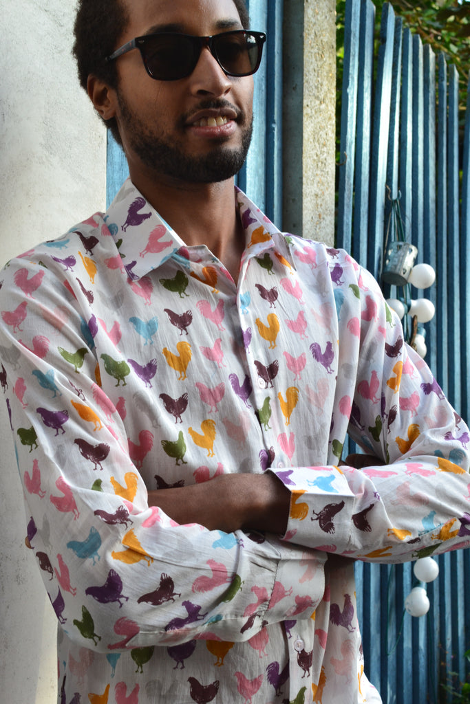 Roosters with long sleeves!