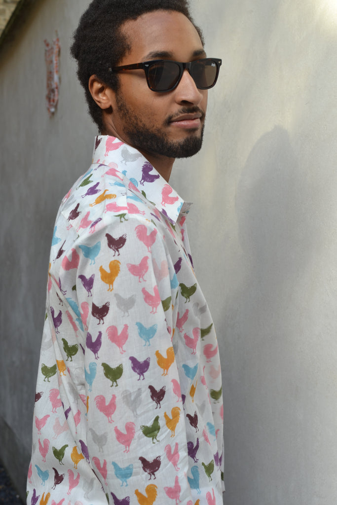 Roosters with long sleeves!