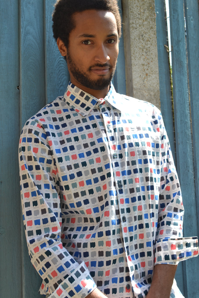 Paint chart long sleeve shirt;