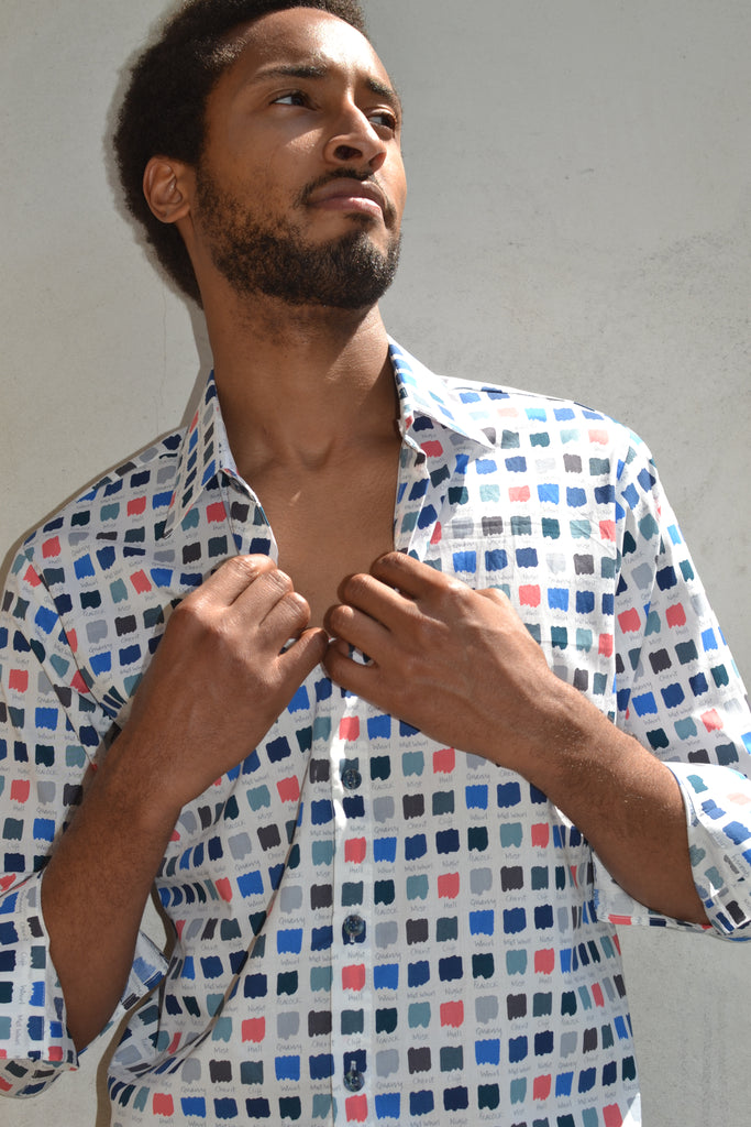 Paint chart long sleeve shirt;