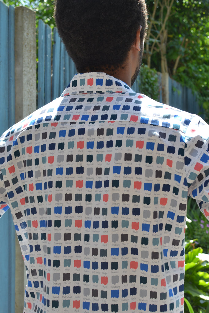 Paint chart long sleeve shirt;