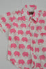 Pink Elephant Short Sleeve Shirts