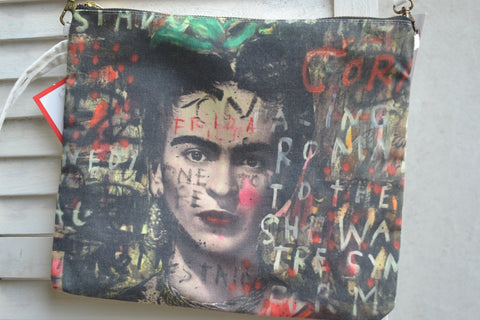 Classic Frida Kahlo Portrait Canvas Bag