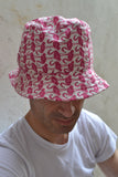 Pink & White Flamingo Bucket Hat