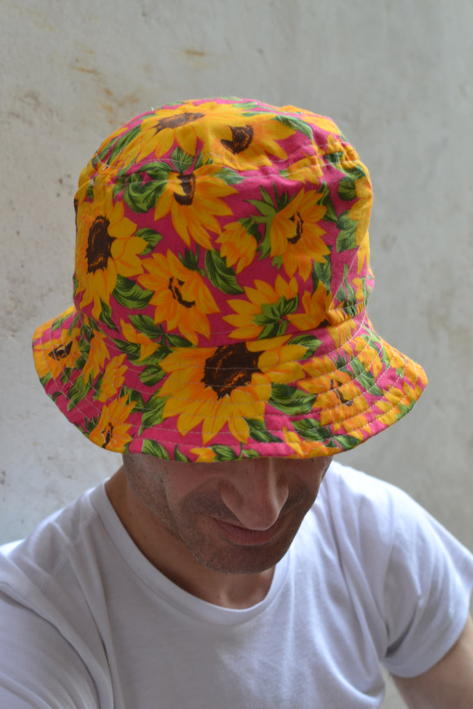 Pink Sunflower Bucket Hat